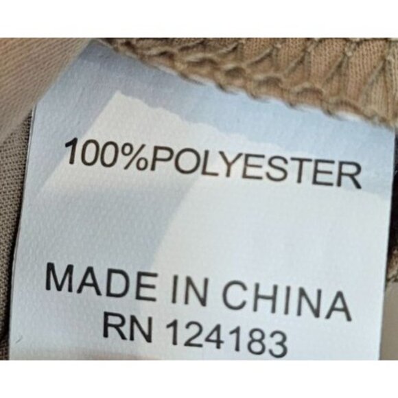 Jon & Anna Womens Blouse Sleeveless Button-Up Size L Khaki Tan NWT Polyester Top - Picture 9 of 9